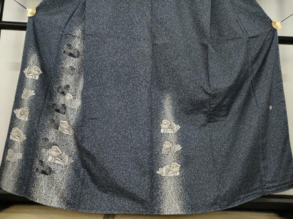 平和屋着物●人間国宝 羽田登喜男 TOKIOetTOKI 本場縞大島紬 訪問着 鴛鴦 さつま染織 金彩 証紙付き 正絹 逸品 未使用 AABL3676ck