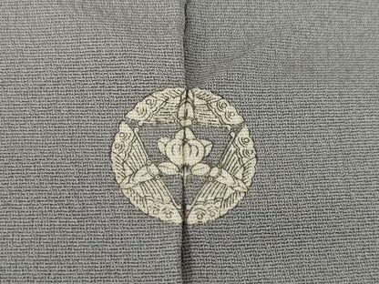 平和屋着物●名門・上野家　上野街子　清染居　訪問着　風景松文　正絹　逸品　AABL3681ck