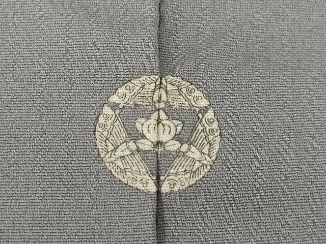 平和屋着物●名門・上野家　上野街子　清染居　訪問着　風景松文　正絹　逸品　AABL3681ck