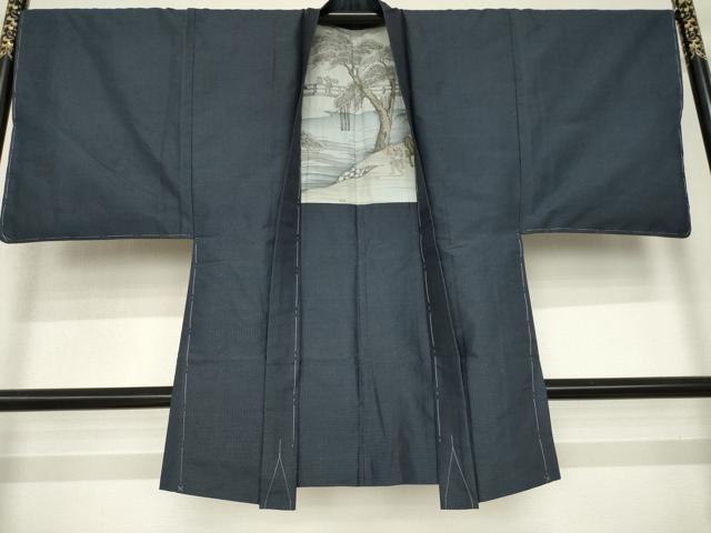 平和屋着物●男性　本場大島紬　アンサンブル　80亀甲　総詰め　正絹　逸品　AABL3687ck