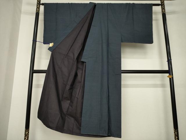平和屋着物●男性　本場大島紬　アンサンブル　80亀甲　総詰め　正絹　逸品　AABL3688ck