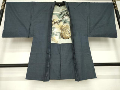 平和屋着物●男性　本場大島紬　アンサンブル　80亀甲　総詰め　正絹　逸品　AABL3688ck