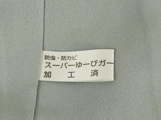 平和屋着物●訪問着　辻が花　舞花文　暈し染め　銀通し地　正絹　逸品　AABL3696ck
