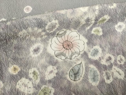 平和屋着物●訪問着　辻が花　絞り　雲取り花文　正絹　逸品　AABL3698ck