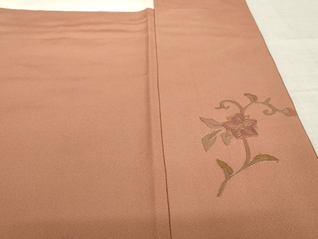 平和屋着物●訪問着　総刺繍　中国三大刺繍　汕頭刺繍　スワトウ刺繍　相良刺繍　道長更紗花文　暈し染め　正絹　逸品　AABL3700ck