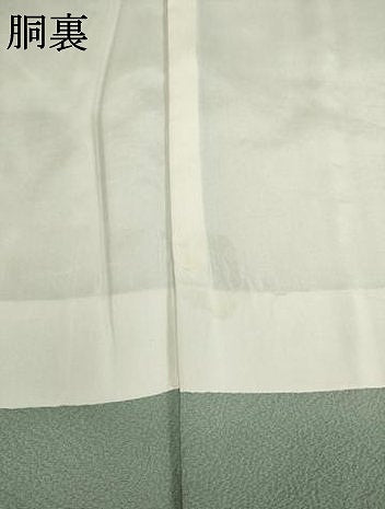 平和屋着物●上質な色無地　利休鼠色　正絹　逸品　AABL3704ck