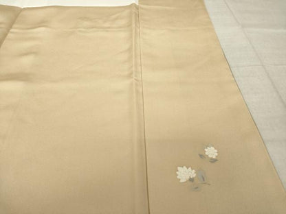 平和屋着物●訪問着　楽器花文　暈し染め　金糸　正絹　逸品　AABL3709ck