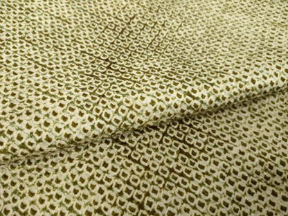 平和屋着物▼大変加工の良い総絞り小紋　霞文　正絹　逸品　AABL3715ck