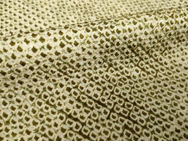 平和屋着物▼大変加工の良い総絞り小紋　霞文　正絹　逸品　AABL3715ck