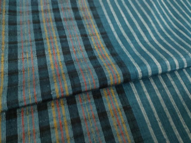 平和屋着物●上質な紬　間道　正絹　逸品　AABL3717ck