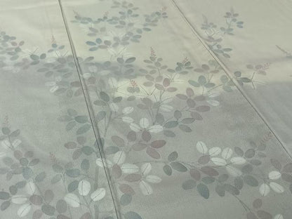 平和屋着物▽訪問着　無双　紗袷　紗×紗　手描き　萩文　暈し染め　正絹　逸品　AABL3726jh