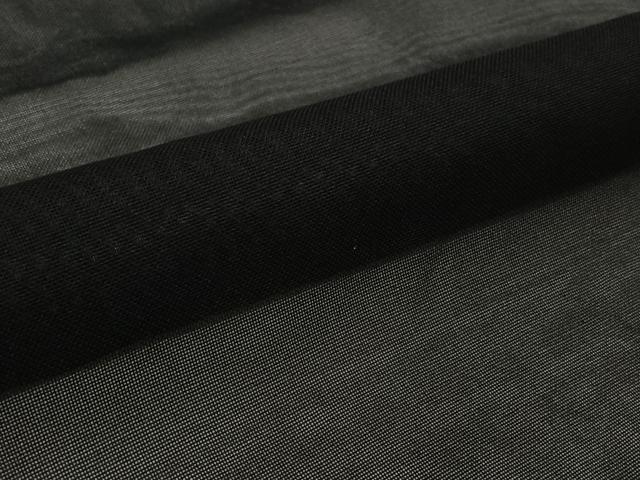 平和屋着物▽羽織　スリーシーズン　春夏秋　塵除け　黒地　正絹　逸品　AABL3727jh