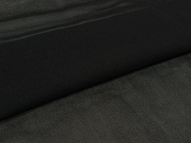 平和屋着物▽羽織　スリーシーズン　春夏秋　塵除け　黒地　正絹　逸品　AABL3727jh