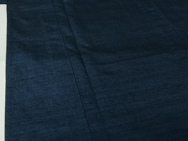平和屋着物▽男性　紬　単衣　霞文　正絹　逸品　AABL3732jh