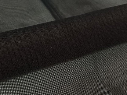 平和屋着物▽羽織　スリーシーズン　春夏秋　塵除け　二部式　黒地　正絹　逸品　AABL3733jh
