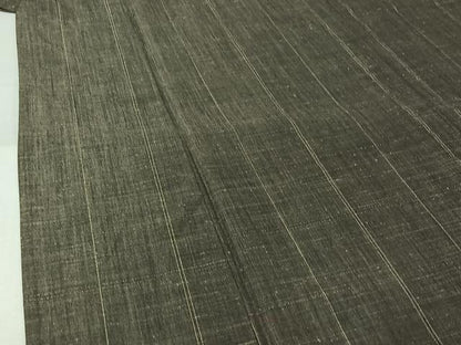 平和屋着物▽小紋　単衣　縞　金糸　AABL3738jh