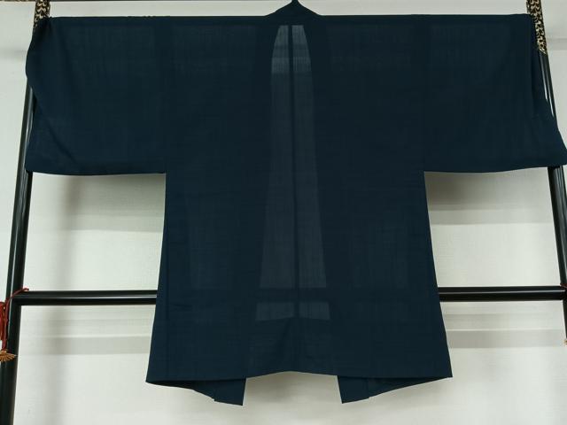 平和屋着物▽男性　羽織　スリーシーズン　春夏秋　塵除け　褐返色　ロング丈　洗える着物　AABL3751jh