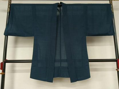 平和屋着物▽男性　羽織　スリーシーズン　春夏秋　塵除け　褐返色　ロング丈　洗える着物　AABL3751jh