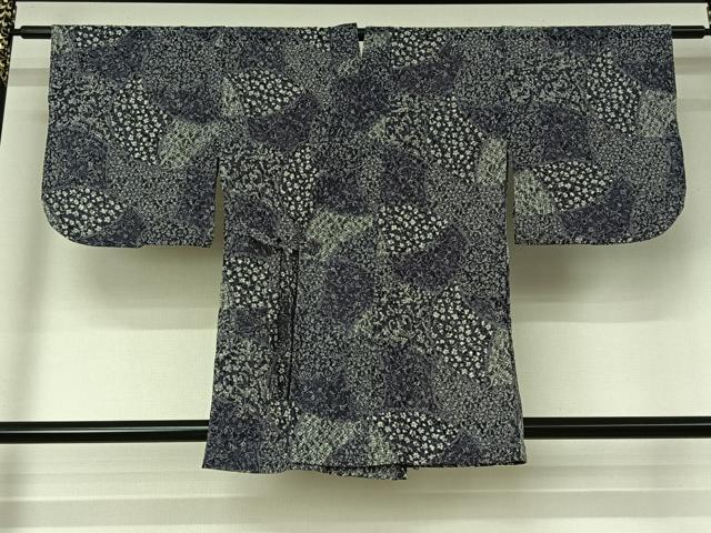 平和屋着物▽道中着　スリーシーズン　春夏秋　塵除け　草花文　AABL3755jh