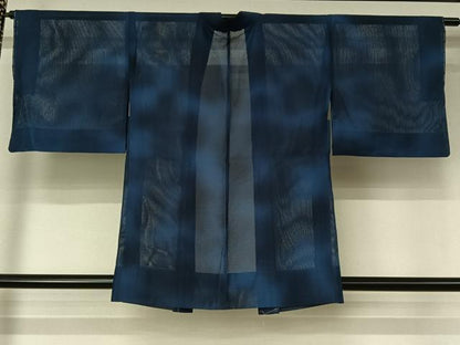 平和屋着物▽羽織　スリーシーズン　春夏秋　塵除け　霞文　正絹　逸品　未使用　AABL3756jh