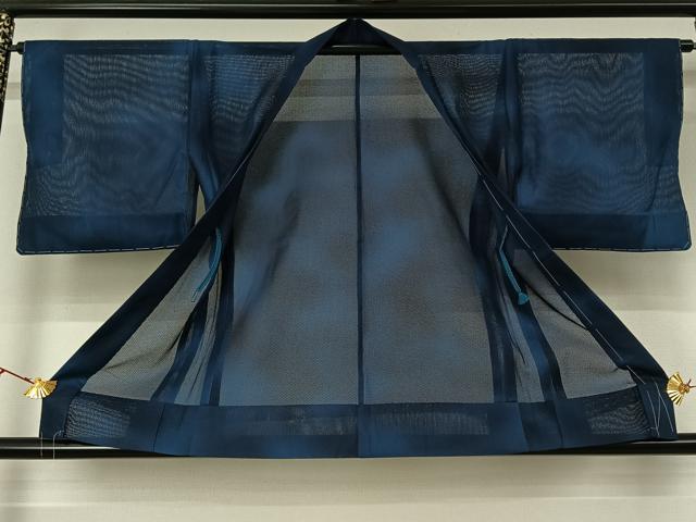 平和屋着物▽羽織　スリーシーズン　春夏秋　塵除け　霞文　正絹　逸品　未使用　AABL3756jh