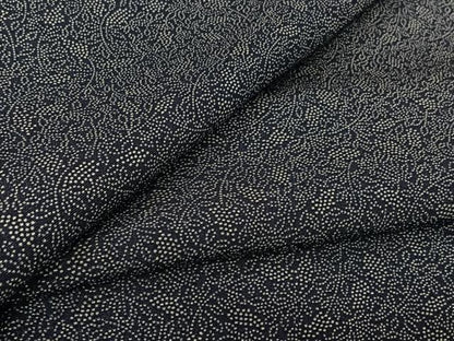 平和屋着物▽江戸小紋　単衣　葡萄唐草文　正絹　逸品　AABL3758jh
