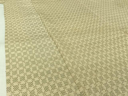 平和屋着物▽本塩沢　単衣　格子　正絹　逸品　AABL3770jh