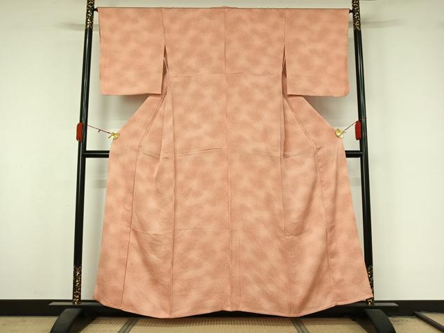 平和屋着物▽上質な小紋　単衣　霞文　正絹　逸品　AABL3774jh