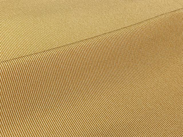 平和屋着物▽江戸小紋　単衣　万筋　黄土色×白色　洗える着物　AABL3779jh