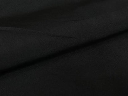 平和屋着物▽男性　黒紋付　単衣　正絹　逸品　AABL3780jh