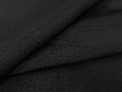 平和屋着物▽男性　黒紋付　単衣　正絹　逸品　AABL3780jh