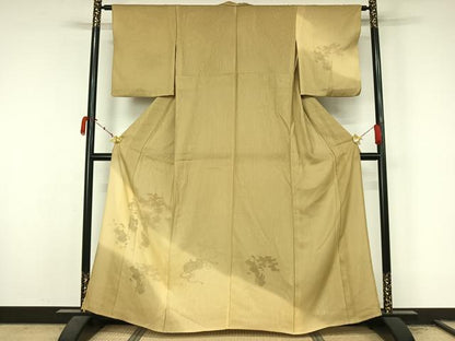 平和屋着物▽訪問着　無双　紗袷　紗×絽　童子風景文　正絹　逸品　AABL3782jh