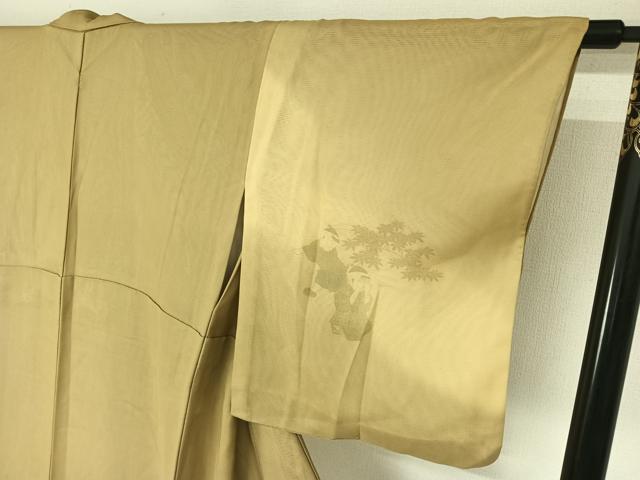 平和屋着物▽訪問着　無双　紗袷　紗×絽　童子風景文　正絹　逸品　AABL3782jh