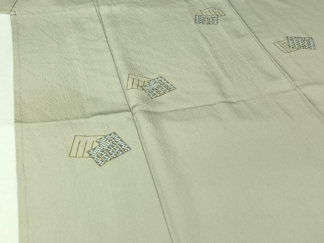 平和屋着物▽上質な小紋　単衣　源氏香　金彩　正絹　逸品　AABL3783jh