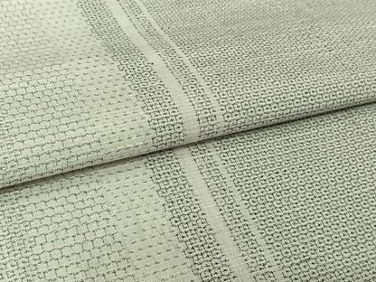 平和屋着物▽結城紬　単衣　100亀甲　間道　正絹　逸品　AABL3790jh