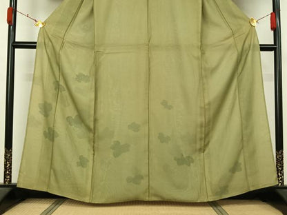 平和屋着物▽訪問着　無双　紗袷　紗×絽　草花文　正絹　逸品　AABL3792jh