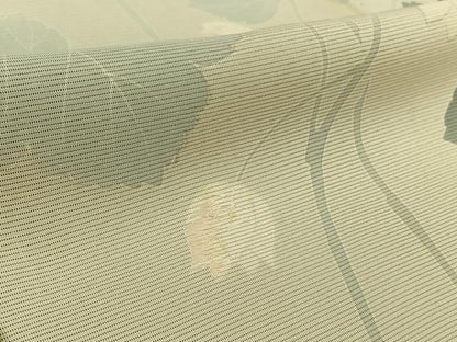 平和屋着物▽訪問着　無双　紗袷　紗×絽　草花文　正絹　逸品　AABL3792jh