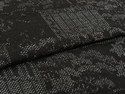 平和屋着物▽真綿結城紬　単衣　風景花文　証紙付き　正絹　逸品　AABL3802jh