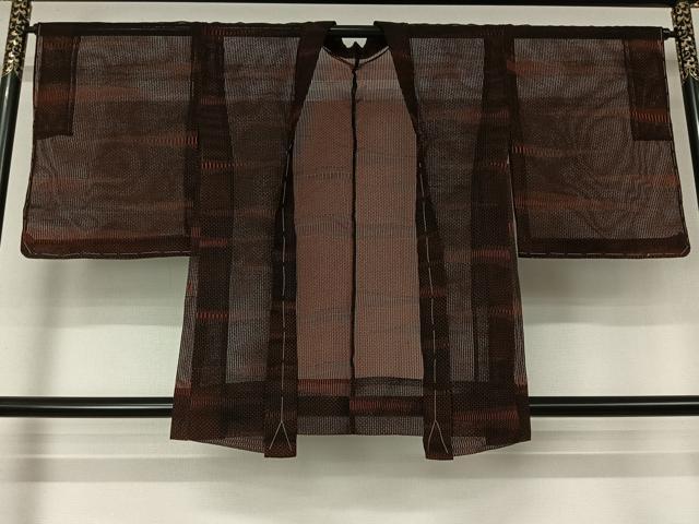 平和屋着物▽羽織　スリーシーズン　春夏秋　塵除け　霞文　正絹　逸品　未使用　AABL3806jh