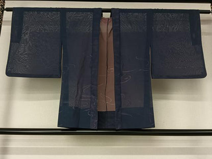 平和屋着物▽羽織　スリーシーズン　春夏秋　塵除け　流水文　正絹　逸品　AABL3813jh