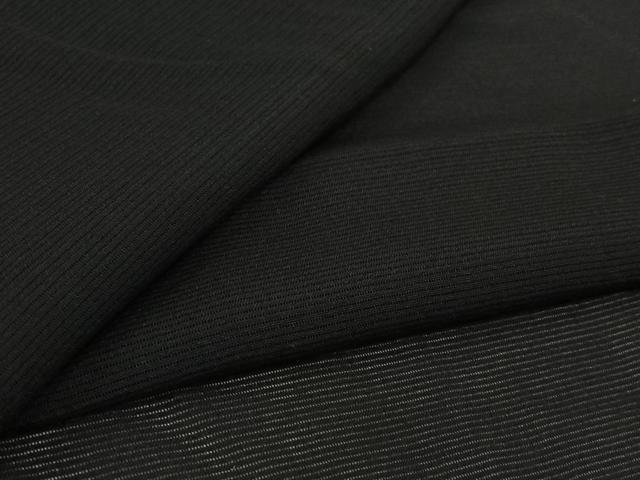 平和屋着物▽羽織　スリーシーズン　春夏秋　塵除け　黒地　正絹　逸品　AABL3815jh