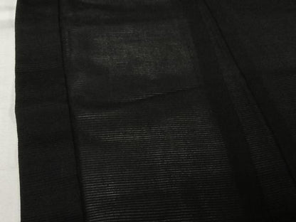 平和屋着物▽羽織　スリーシーズン　春夏秋　塵除け　黒地　正絹　逸品　AABL3816jh