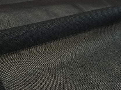 平和屋着物▽羽織　スリーシーズン　春夏秋　塵除け　黒地　正絹　逸品　AABL3817jh