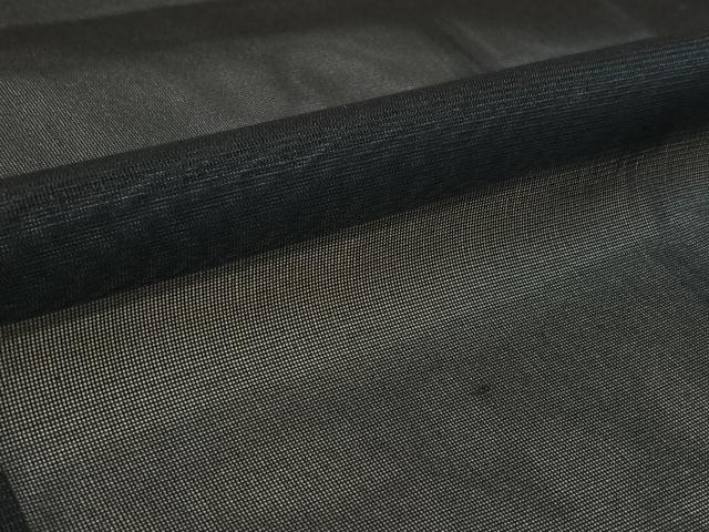 平和屋着物▽羽織　スリーシーズン　春夏秋　塵除け　黒地　正絹　逸品　AABL3817jh