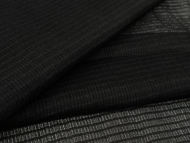 平和屋着物▽羽織　スリーシーズン　春夏秋　塵除け　紗　黒地　正絹　逸品　AABL3818jh
