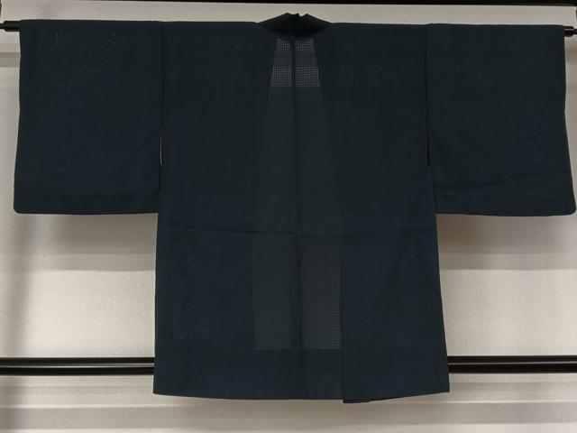 平和屋着物▽羽織　スリーシーズン　春夏秋　塵除け　格子紋紗　正絹　逸品　AABL3819jh