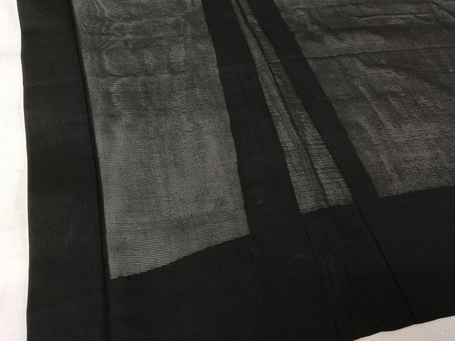 平和屋着物▽羽織　スリーシーズン　春夏秋　塵除け　絽　黒地　正絹　逸品　AABL3821jh