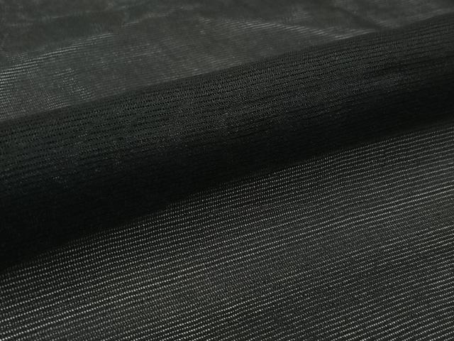 平和屋着物▽羽織　スリーシーズン　春夏秋　塵除け　絽　黒地　正絹　逸品　AABL3821jh