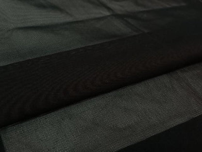 平和屋着物▽羽織　スリーシーズン　春夏秋　塵除け　紗　黒地　正絹　逸品　AABL3824jh
