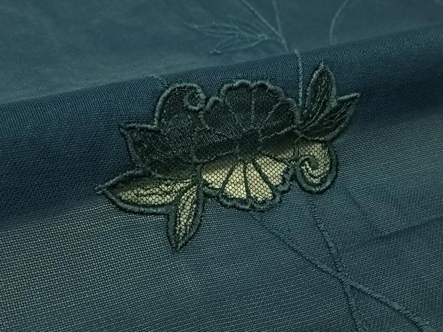 平和屋着物▽羽織　スリーシーズン　春夏秋　塵除け　草花文　正絹　逸品　AABL3829jh